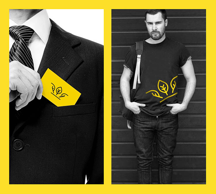 Visuel illustration af eksekveringen af Frederiks Plads' nye logo.